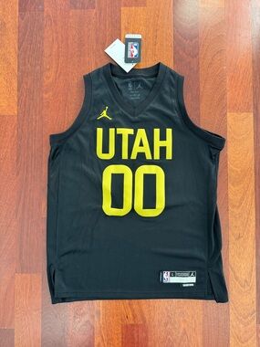 Jordan Black NBA Statement Edition Jersey with White Patch